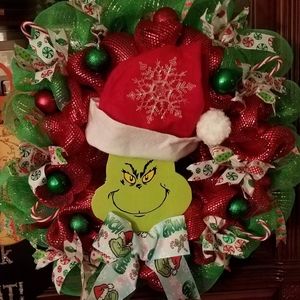 Grinch Christmas wreath